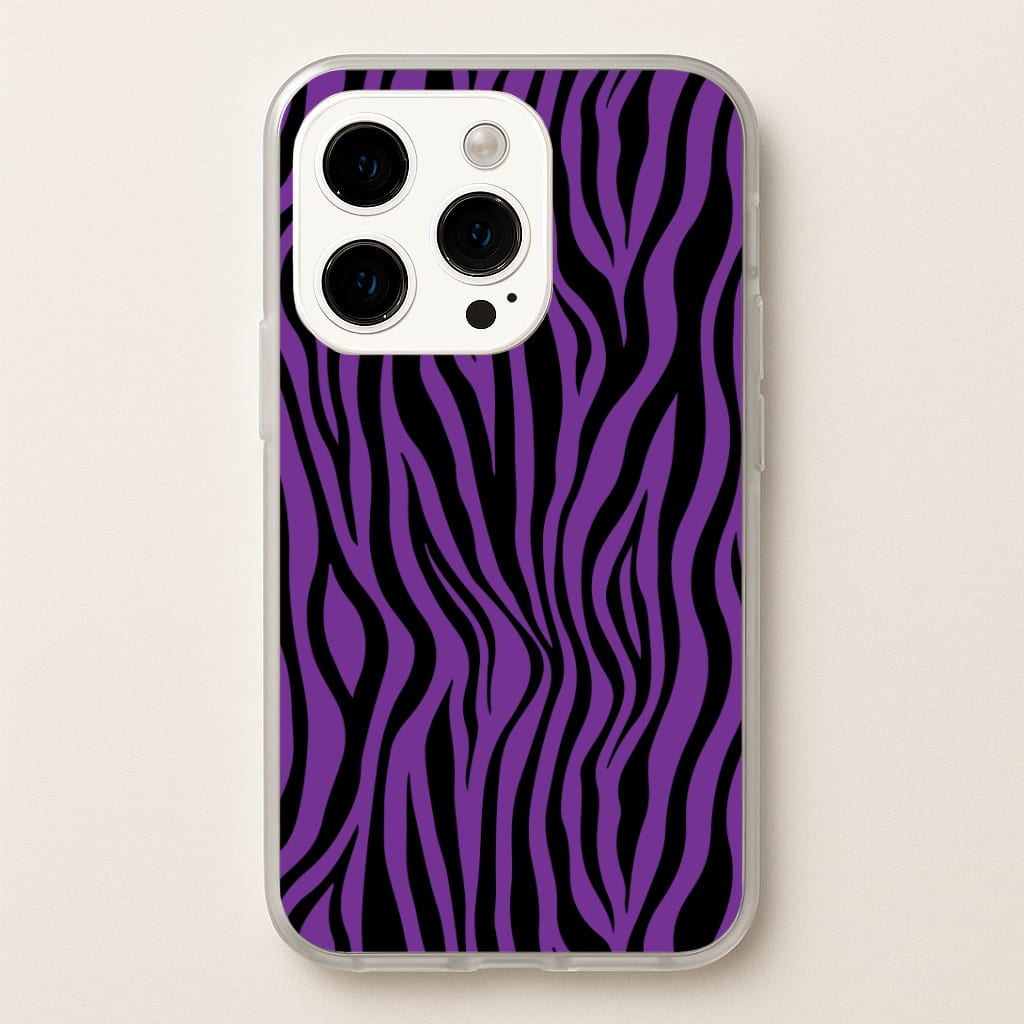 Purple Zebra - Animal Patterns Phone Case