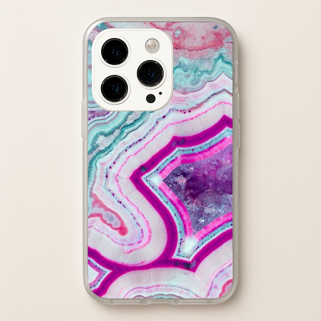 Purple Geode Pattern Phone Case