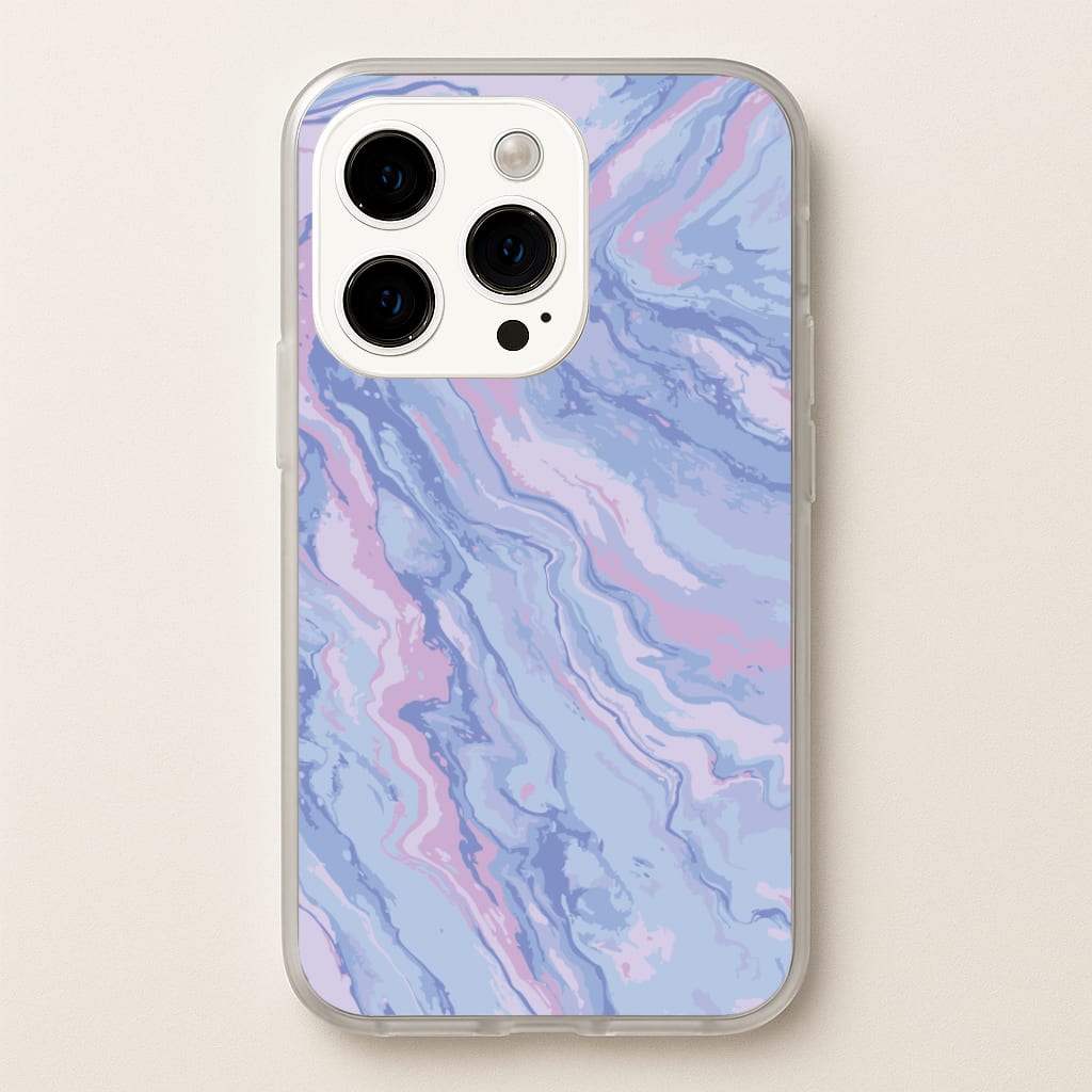 Purple Cloudy Marble Phone Case