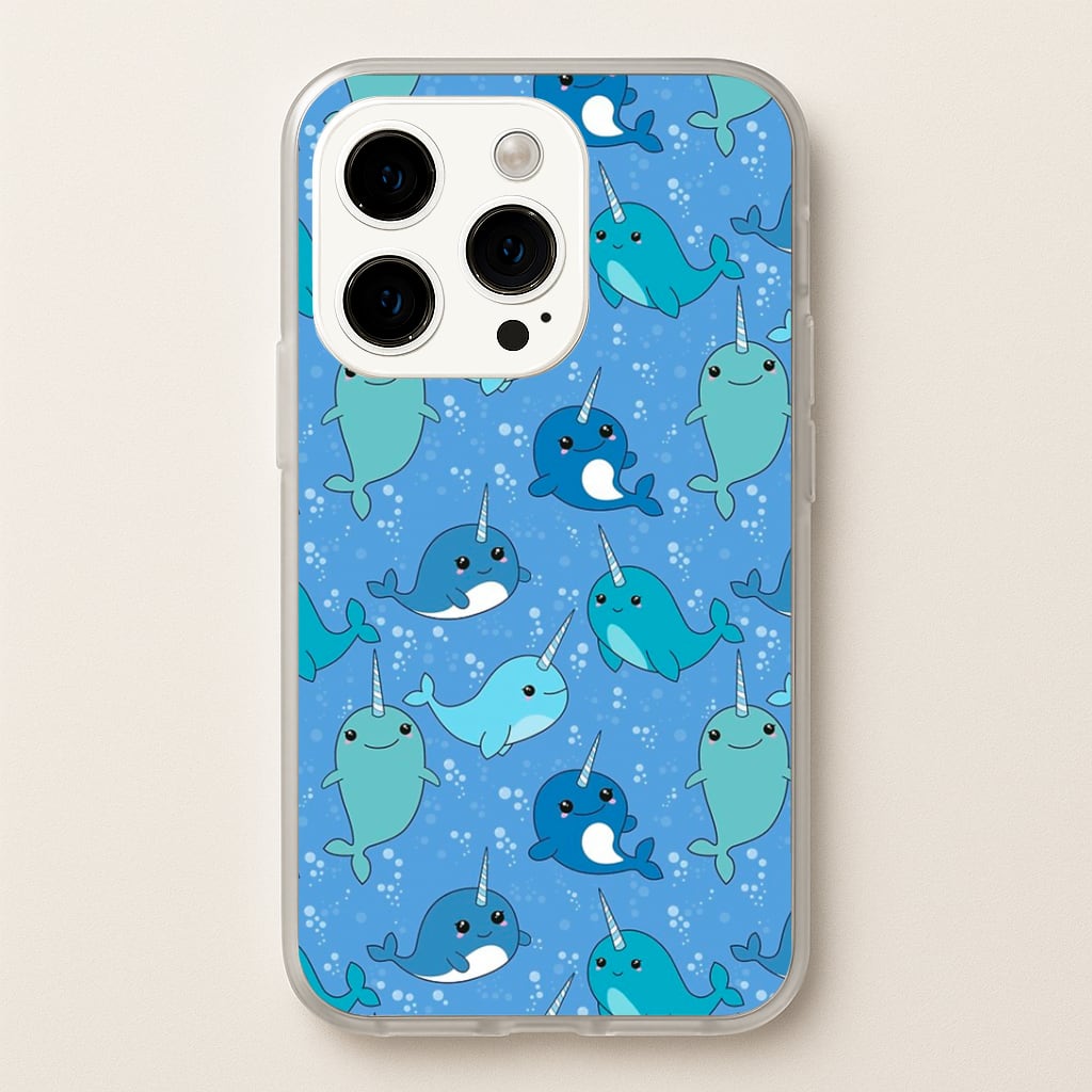 Narwhal Pattern Phone Case