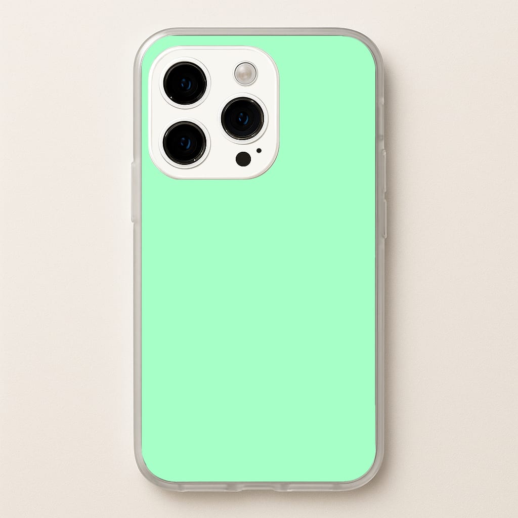 Back To Casics - Pretty Pastels - Plain Green Phone Case