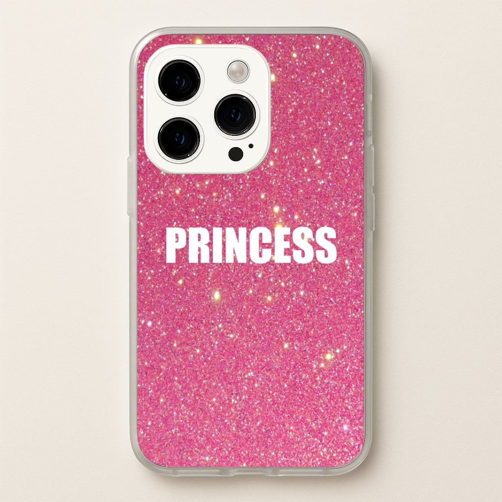 Glittery Pink Princess Phone Case