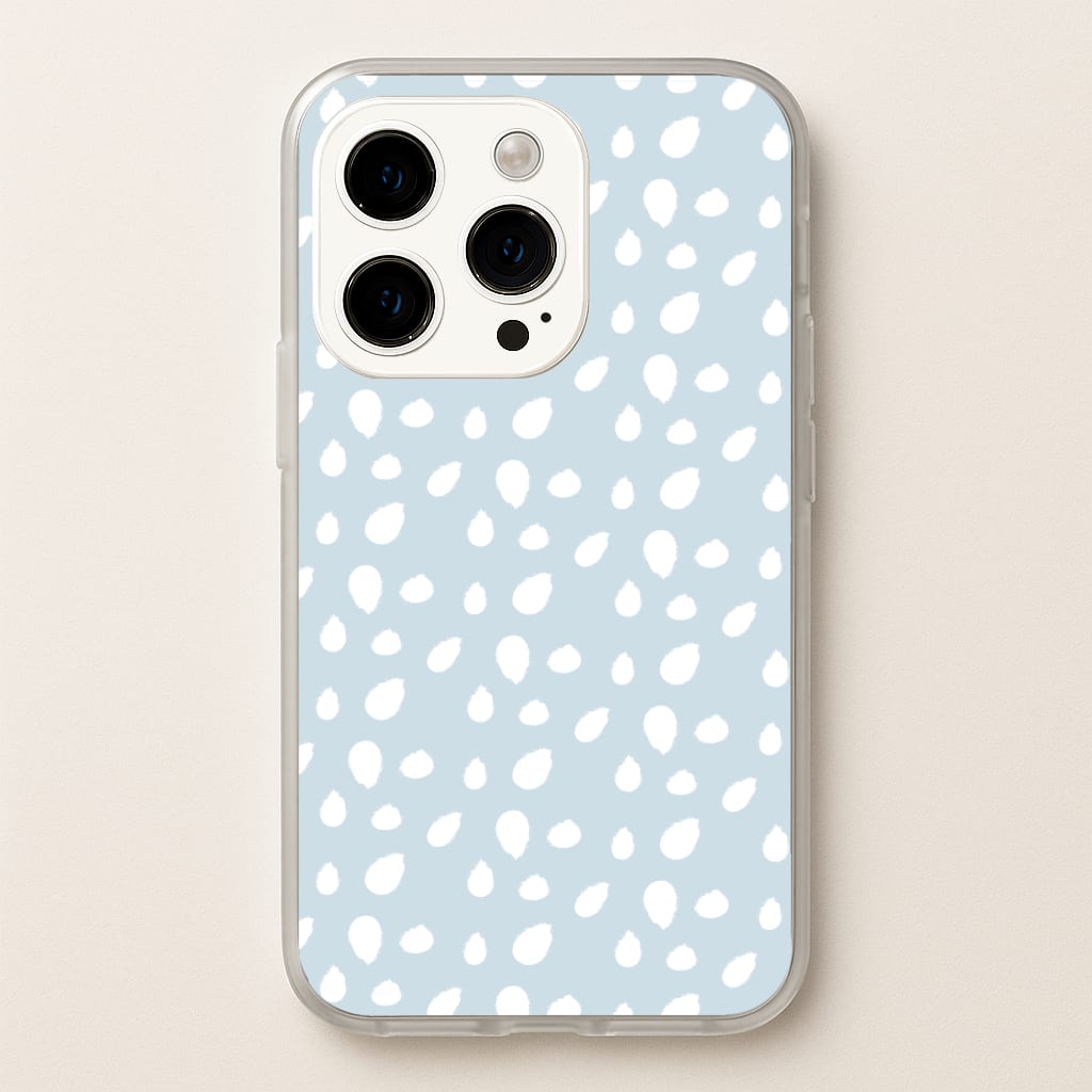 Pastel Blue Dots Phone Case