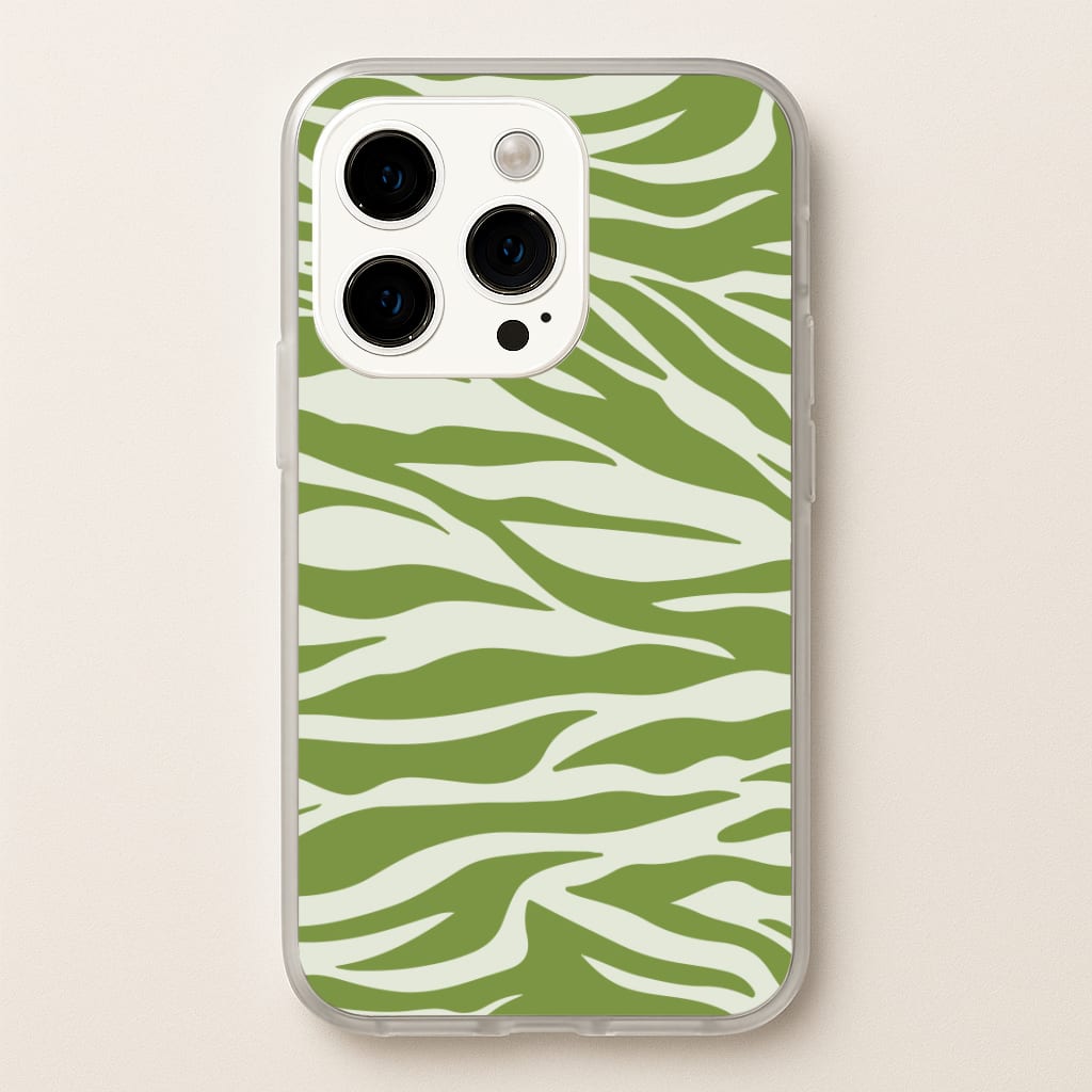 Abstract Green Print Phone Case