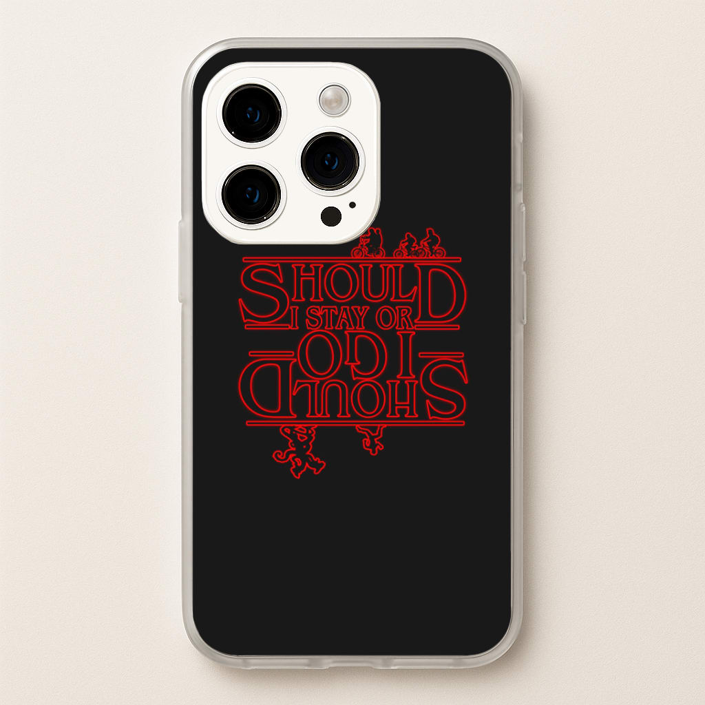 Should I Stay Or Should I Go Upside Down Phone Case