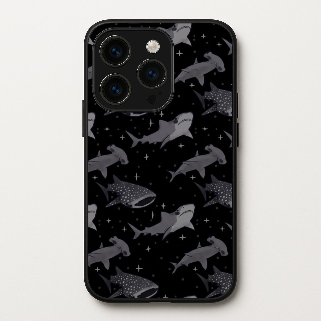 Black Shark Pattern Phone Case