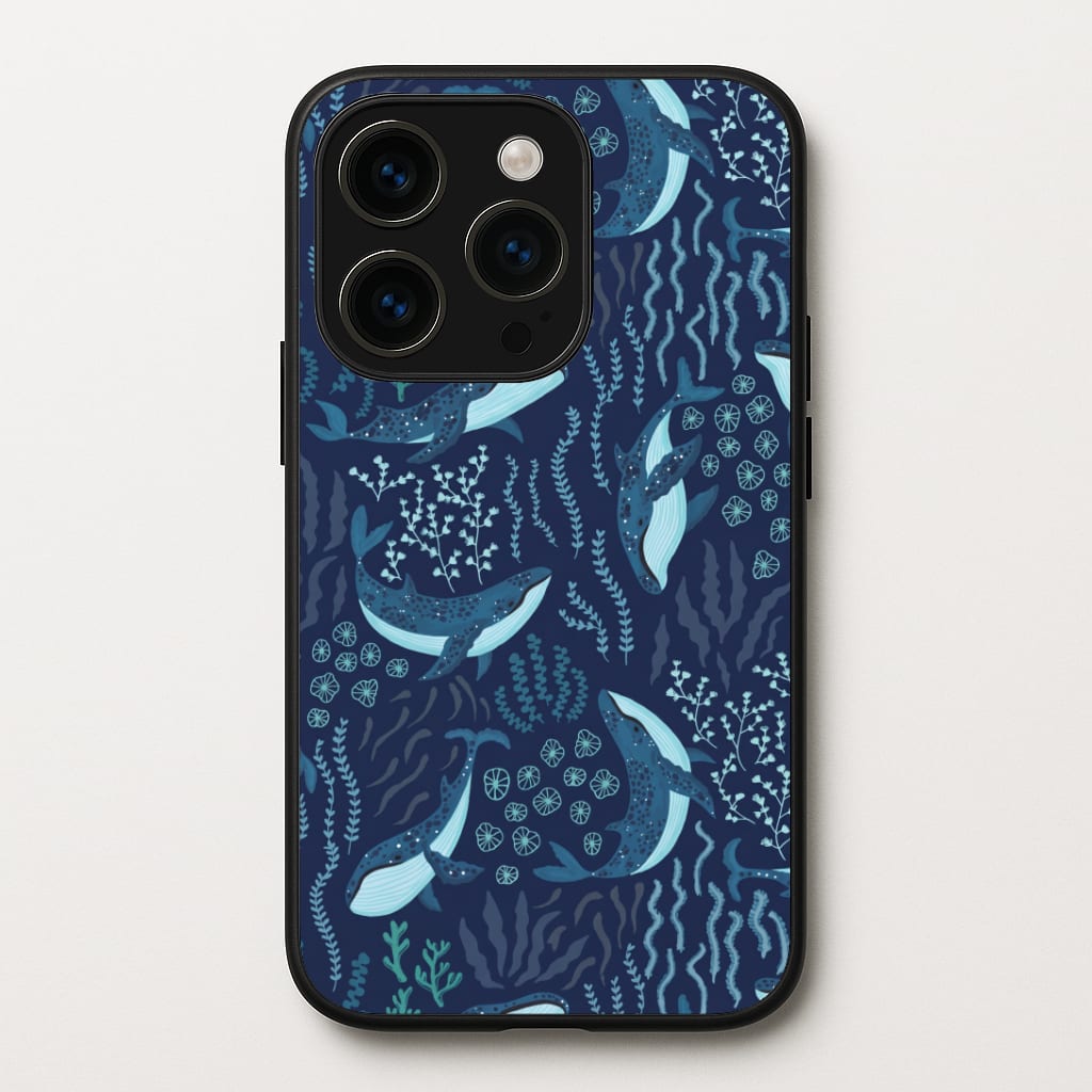 Midnight Whale Reef Phone Case