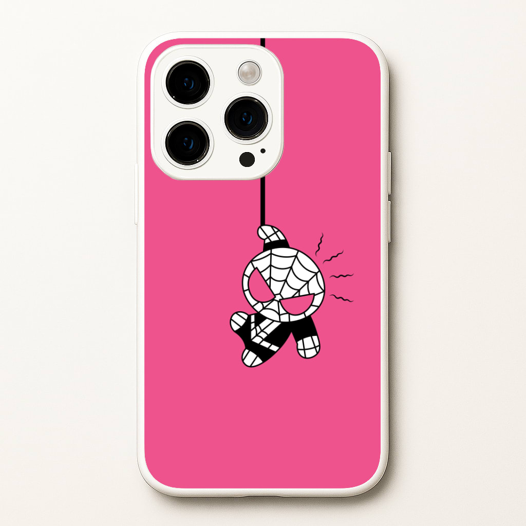Pink Hanging Spider Hero Phone Case