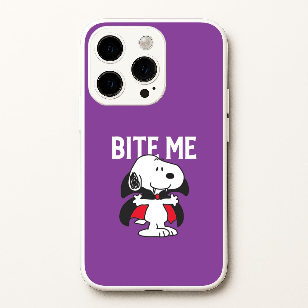 Bite Me Cartoon Beagle Phone Case