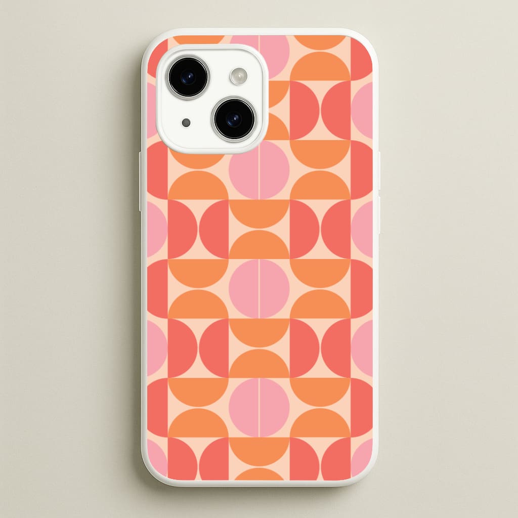 Retro Semi Circles Pattern Phone Case