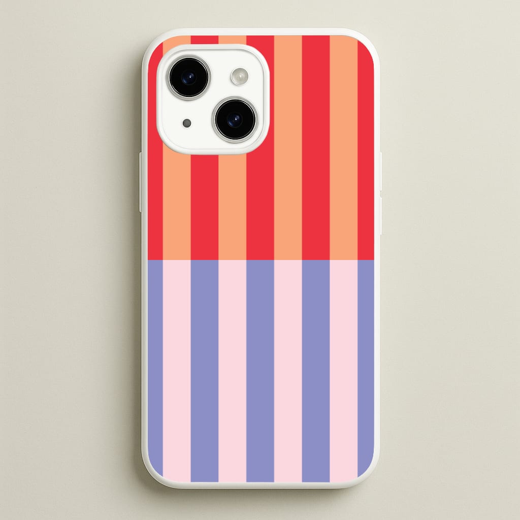 Multicoloured Pinstripe Abstract Pattern Phone Case