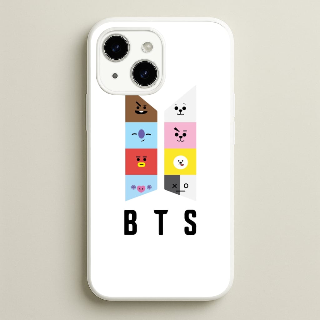 BT21 K-Pop Band Logo Phone Case