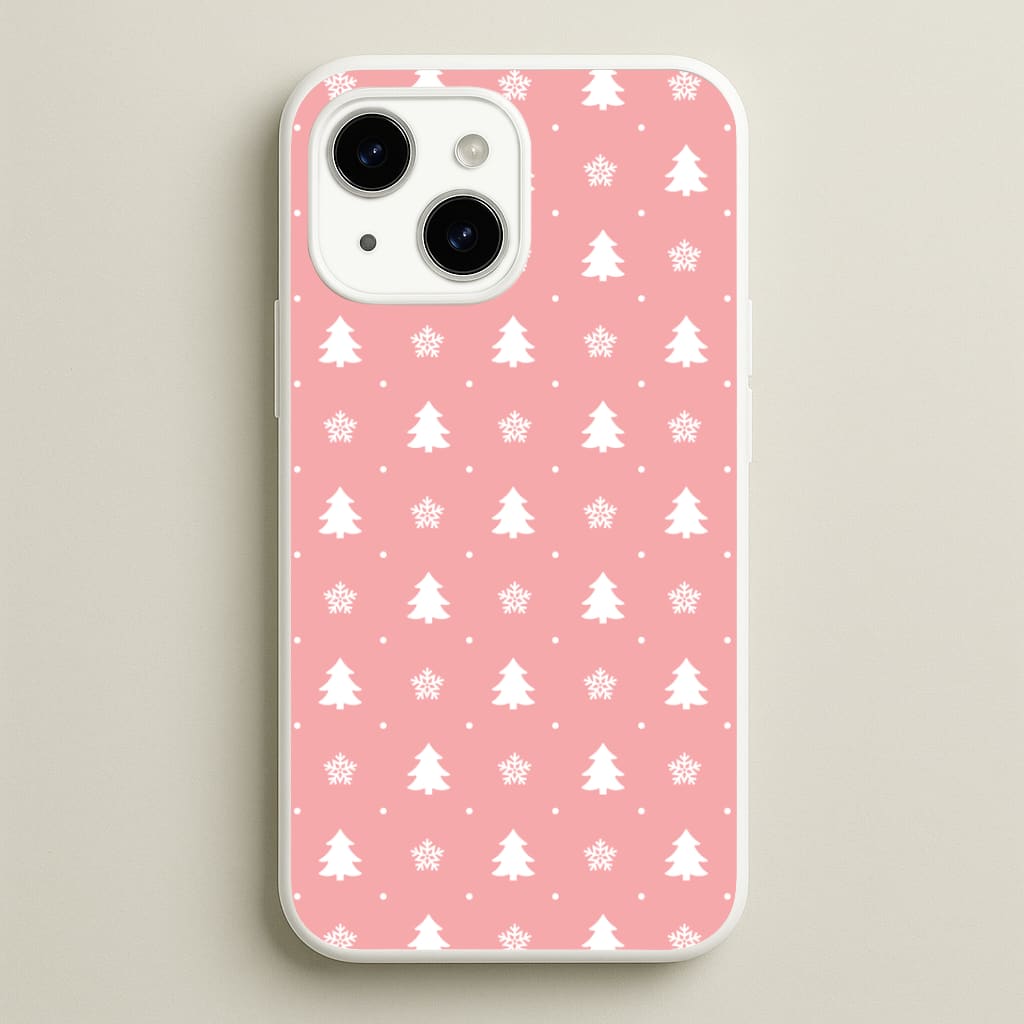 Pink Tree Pattern Phone Case