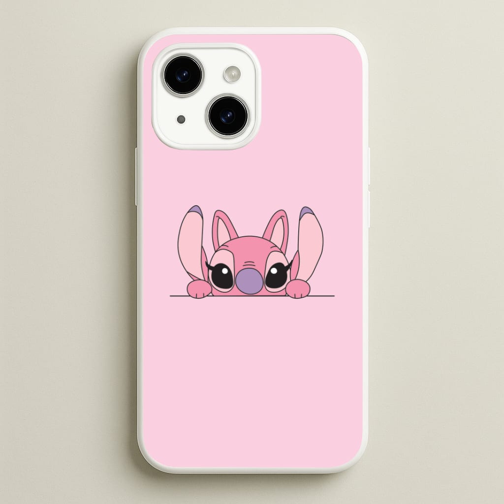 Angel Leaning - Pink Alien Phone Case
