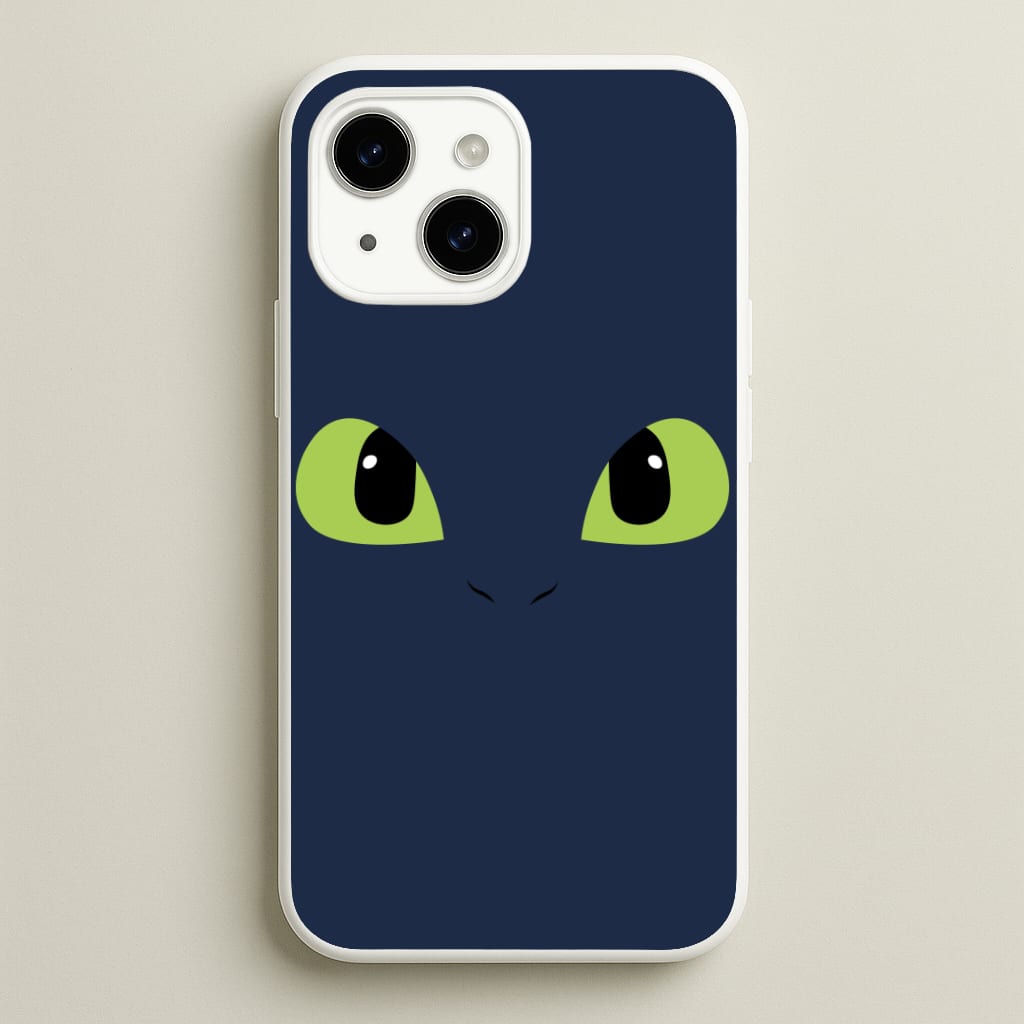 Black Fury Dragon Face Phone Case