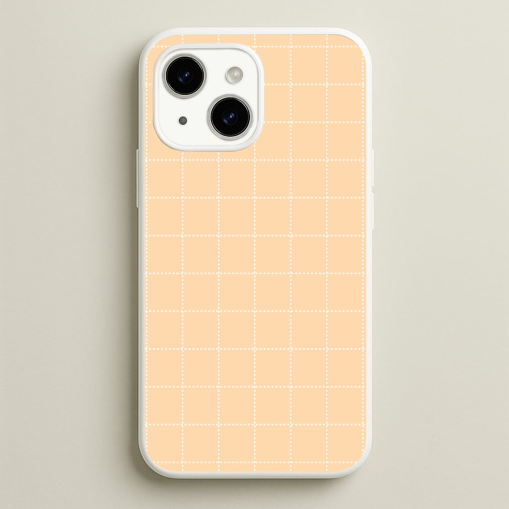 Criss Cross Peach Stripes Phone Case