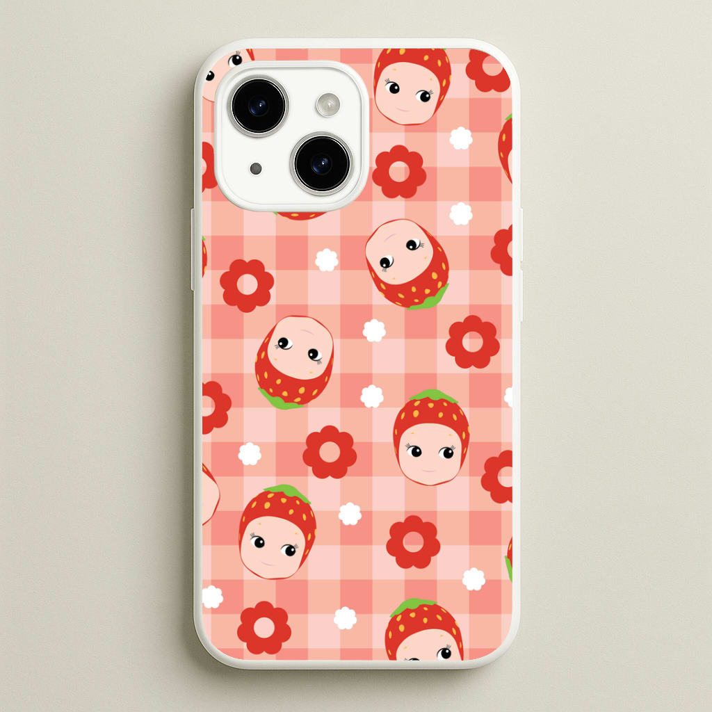 Strawberry Angel Pattern Phone Case