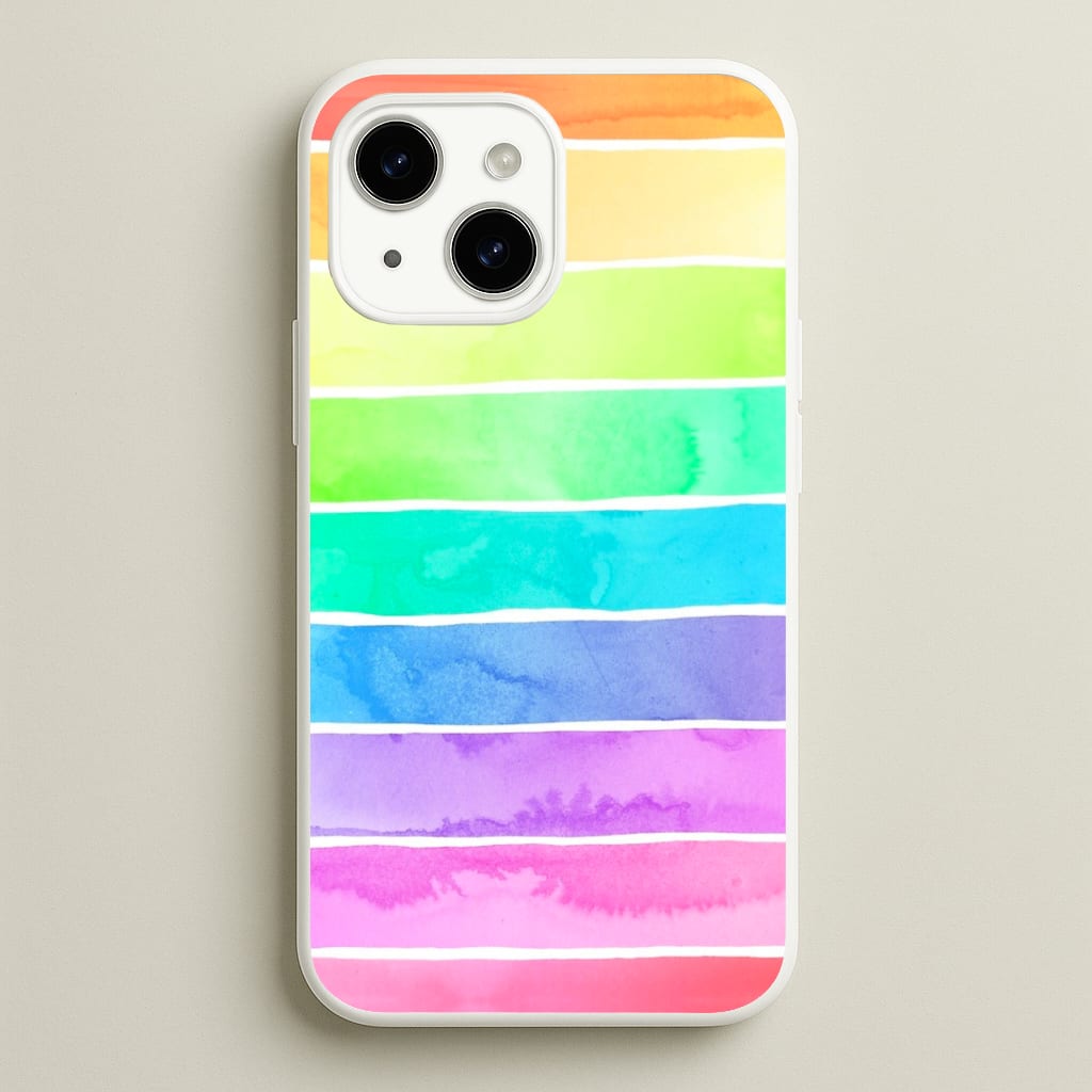 Summer Rainbow Stripes Phone Case