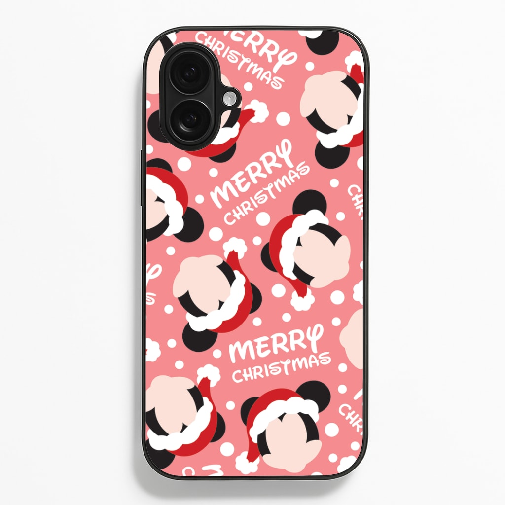 Merry Christmas Cartoon Mouse Pattern Phone Case