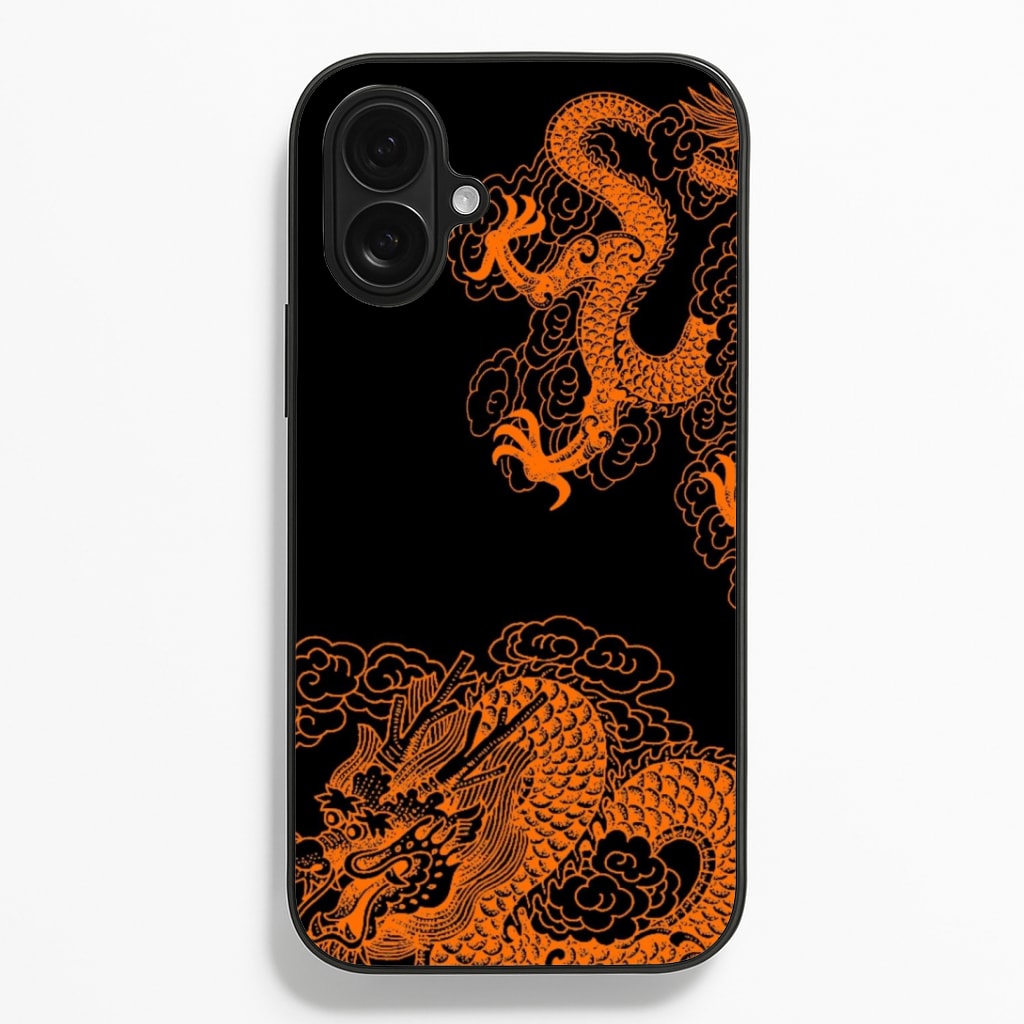 Orange Dragon Phone Case