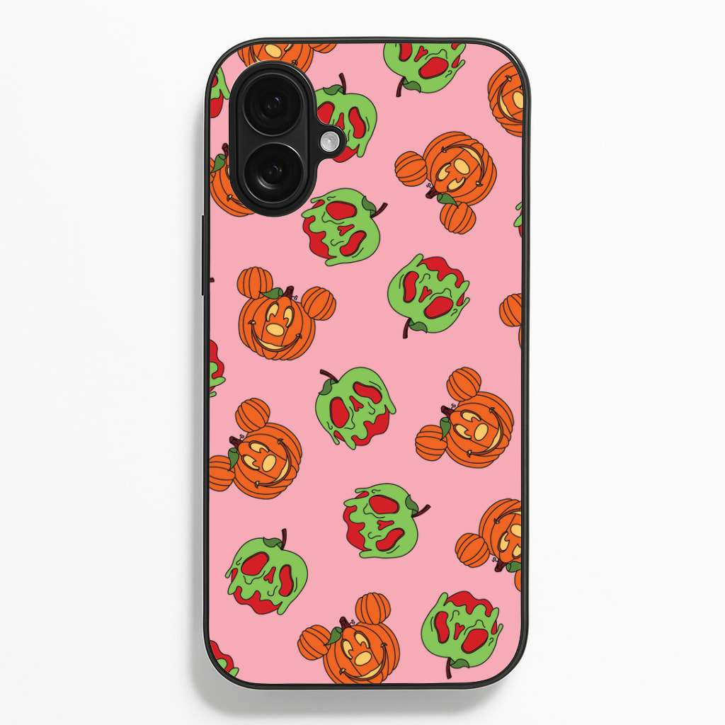 Pumpkin Mouse And Poison Apple Pattern Phone Case