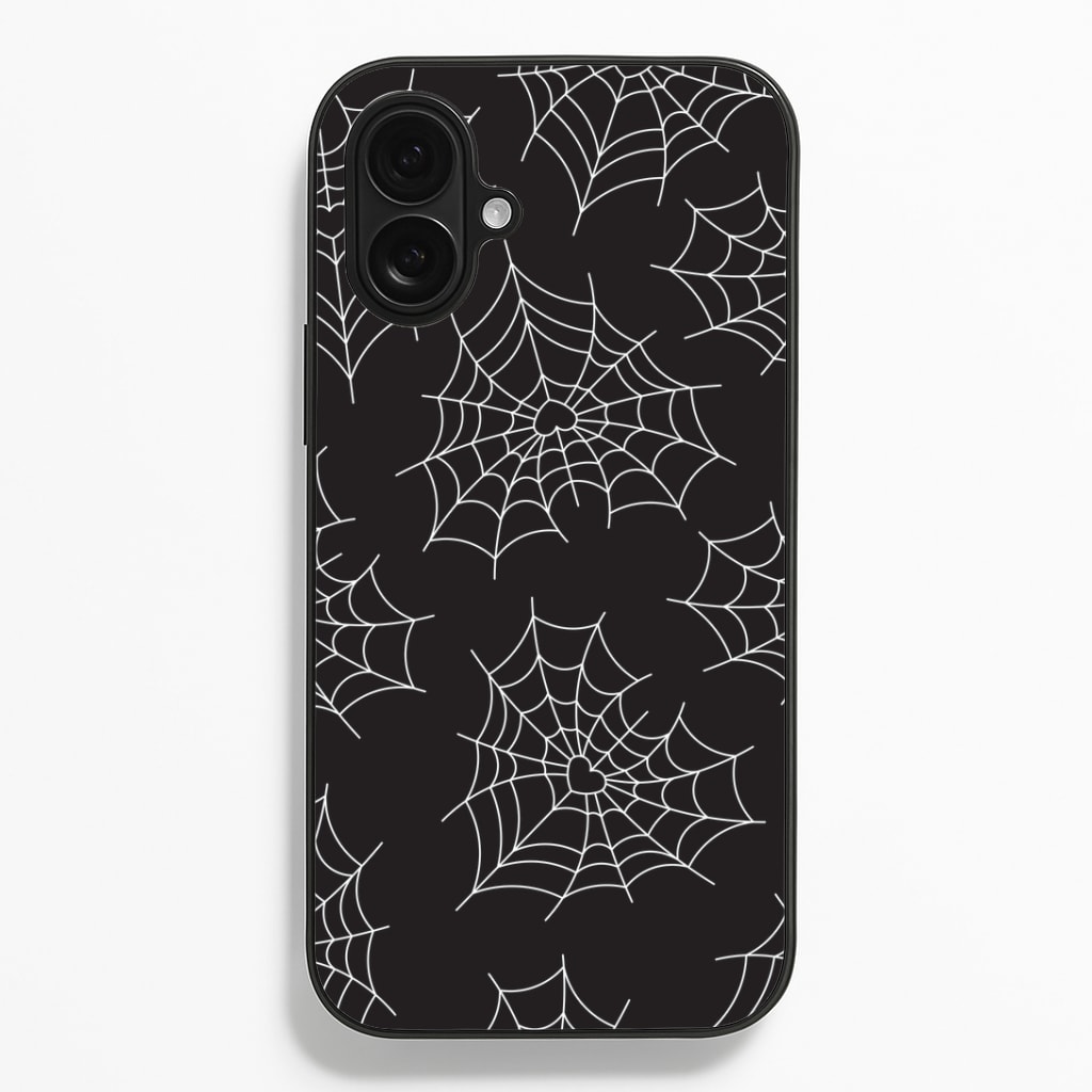 Spiderweb Hearts Pattern Phone Case