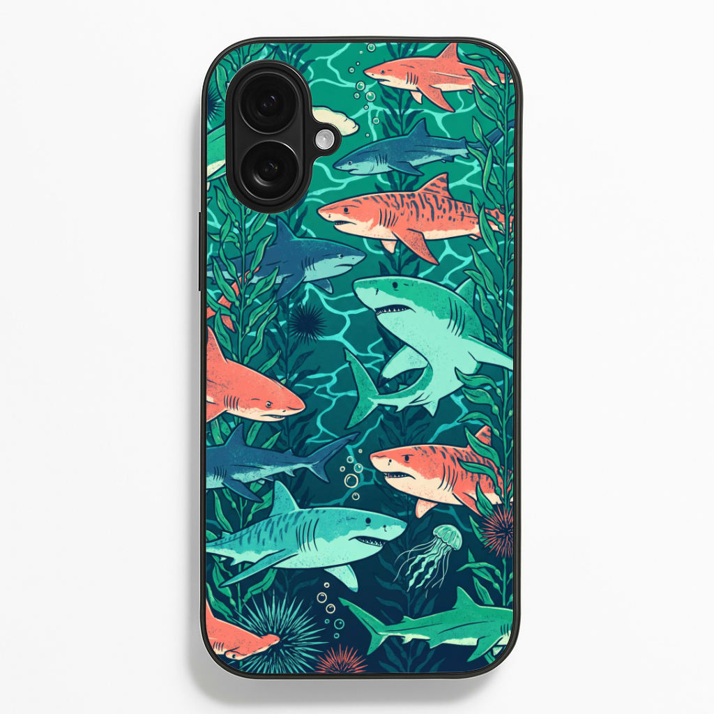 Retro Sharks Phone Case
