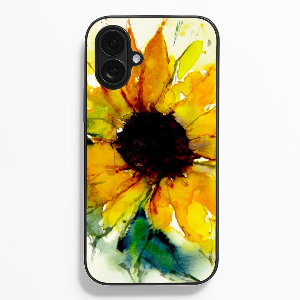 Watercolour Sunflower Phone Case
