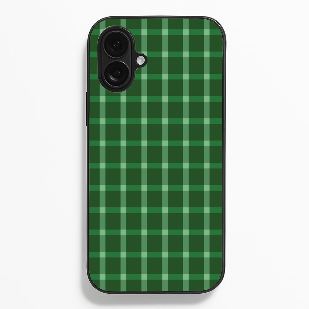 Dark Green Tartan Christmas Pattern Phone Case