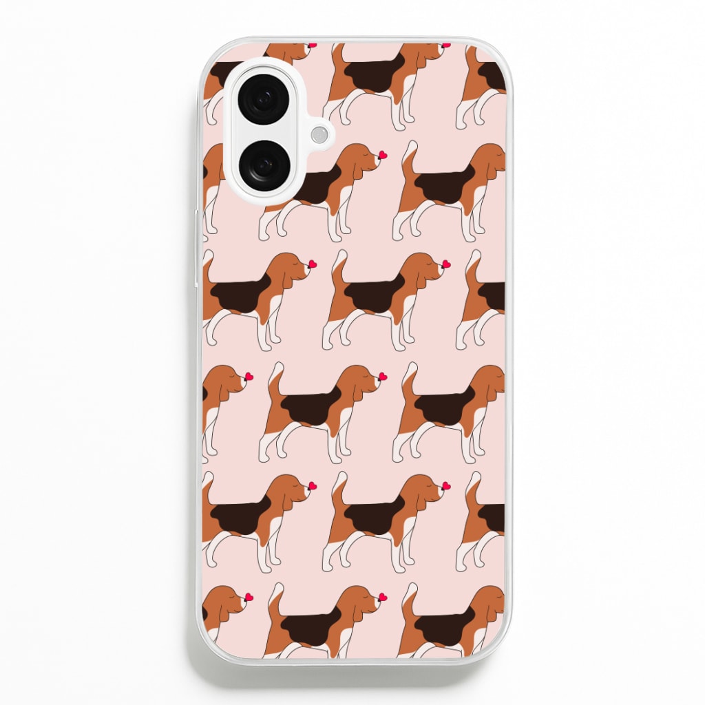 Love Beagle - Dog Pattern Phone Case