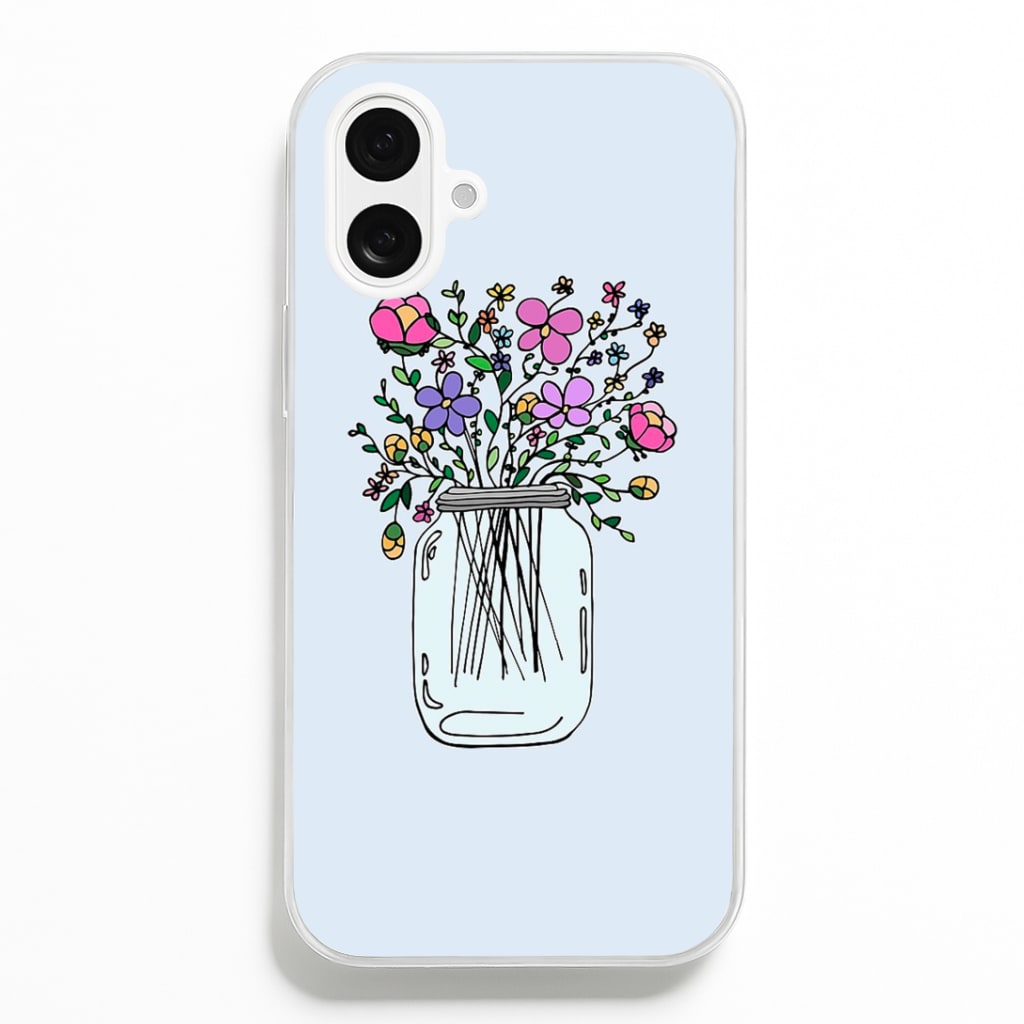 Cartoon Flower Jar Phone Case