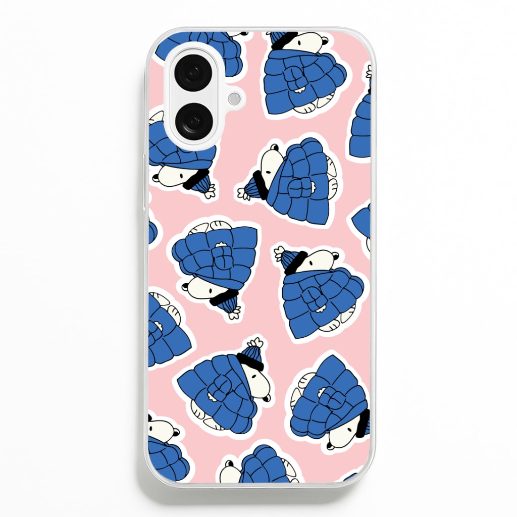 Cartoon Beagle Puffer Jacket Pattern Phone Case