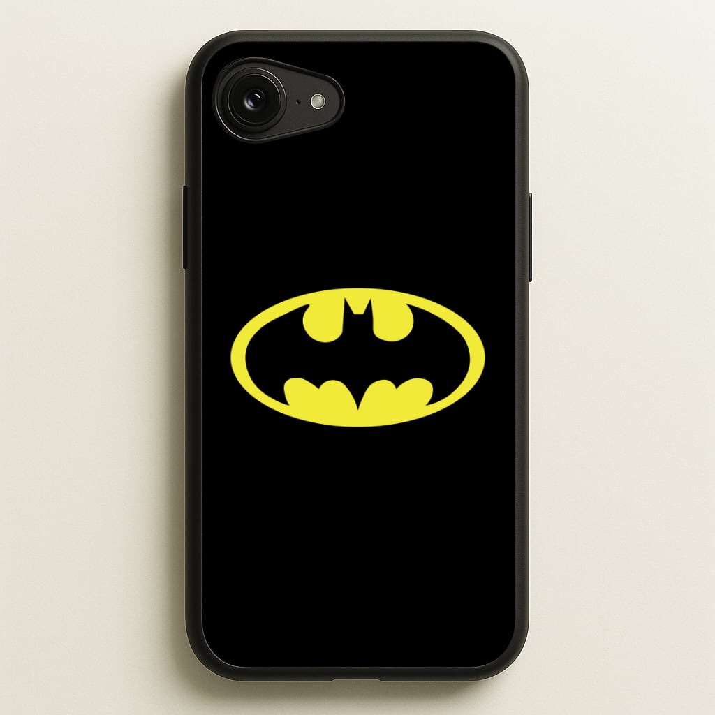Black Bat Superhero Logo Phone Case
