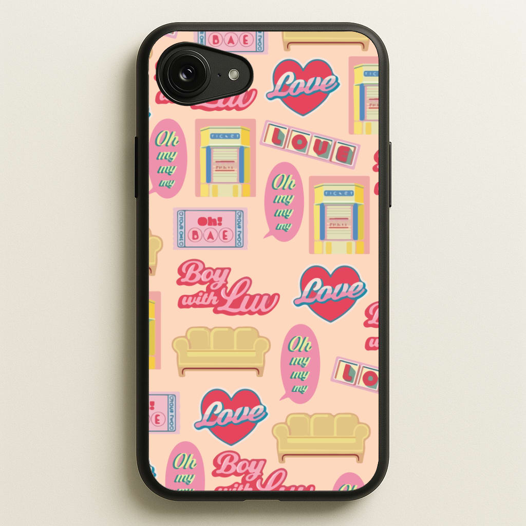 K-Pop Band Icon Pattern Phone Case
