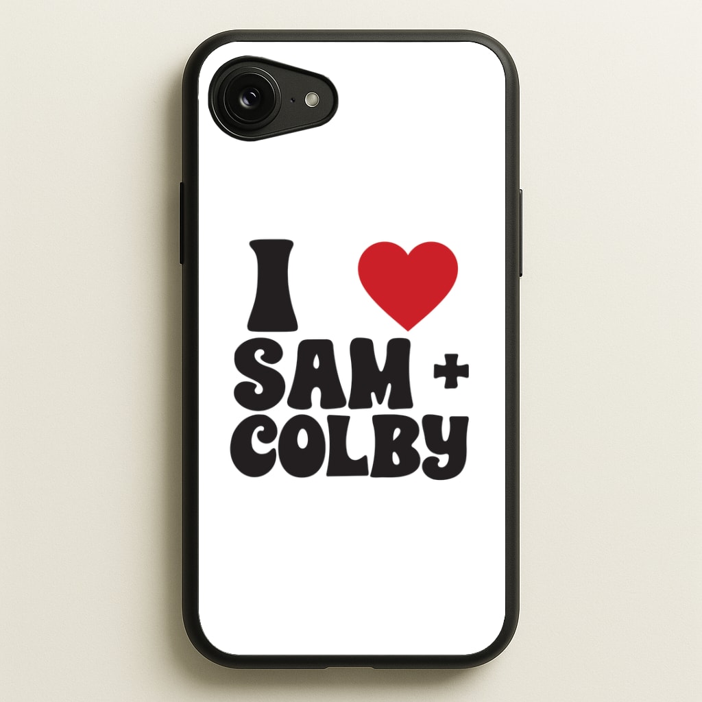I Love S & C Phone Case