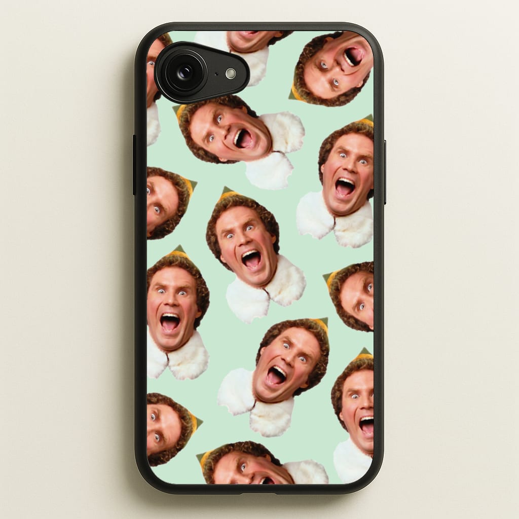Green Elf Face - Christmas Phone Case