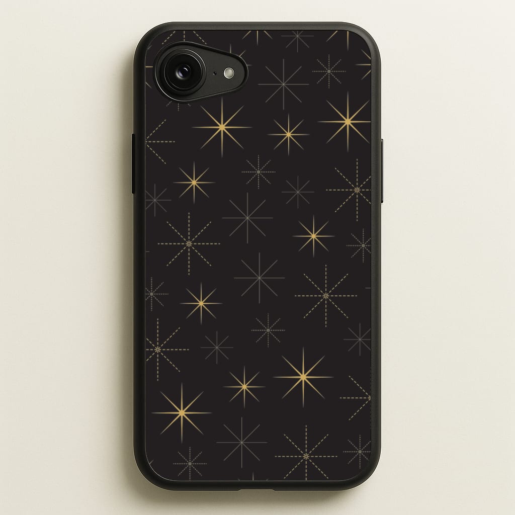 Christmas Gold Stars Pattern Phone Case