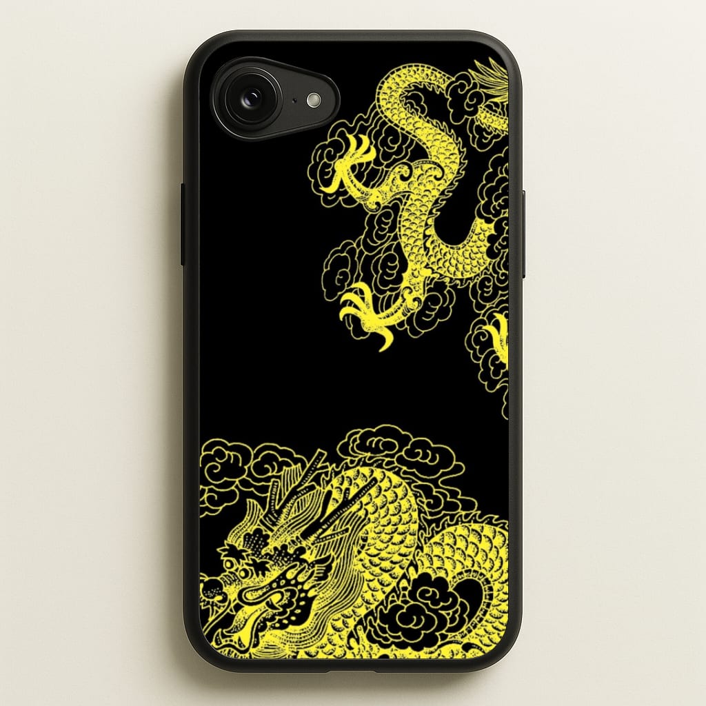 Yellow Dragon Phone Case