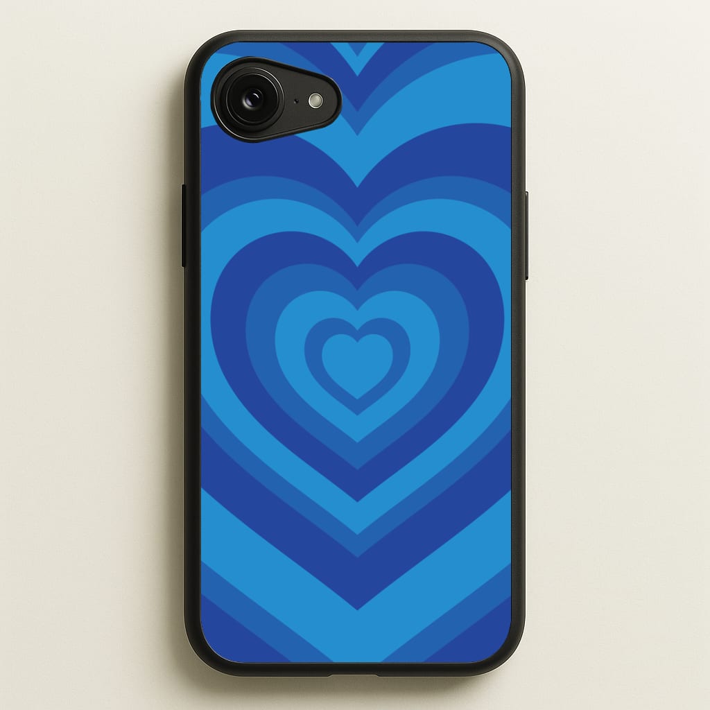 Blue - Colourful Hearts Phone Case