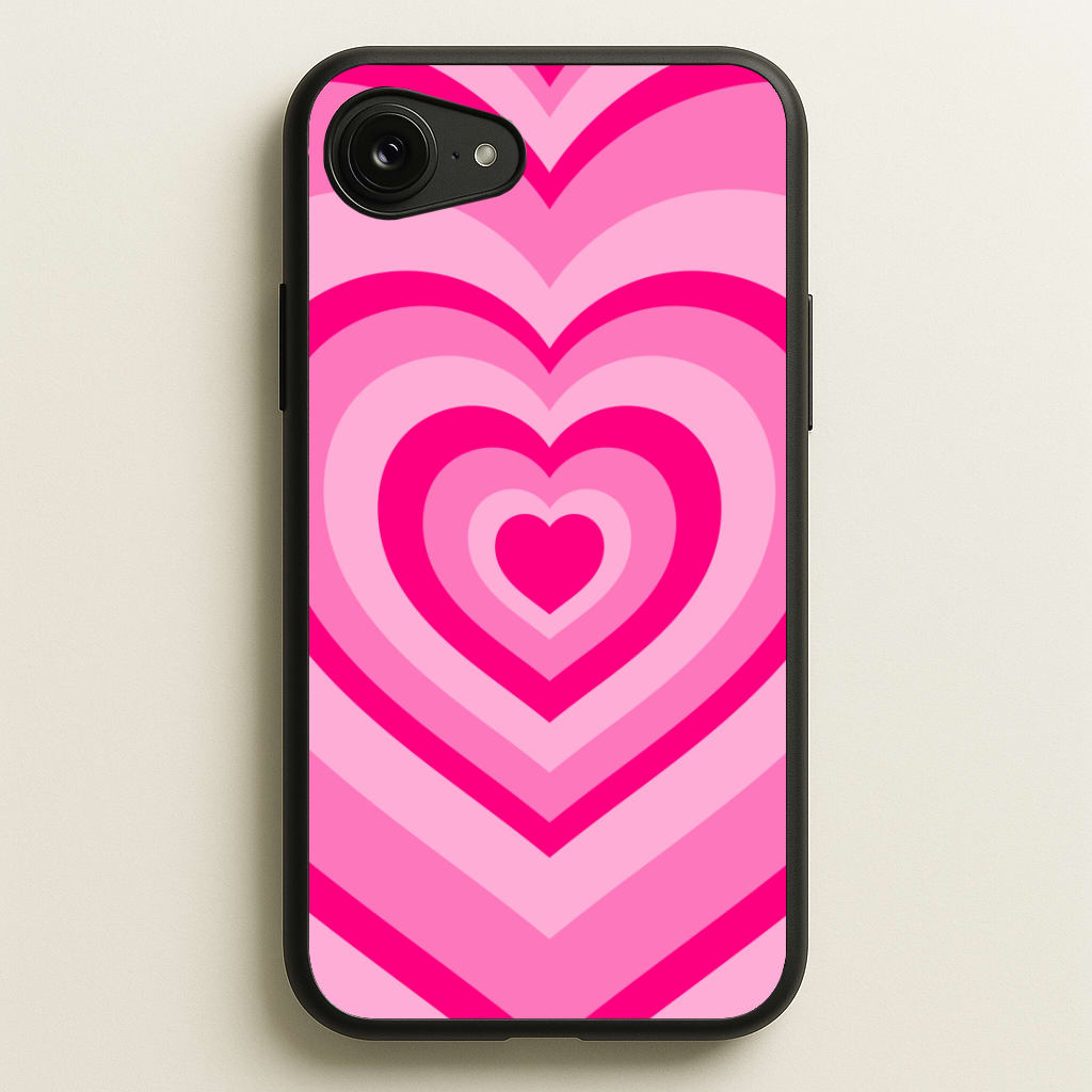 Pink - Colourful Hearts Phone Case