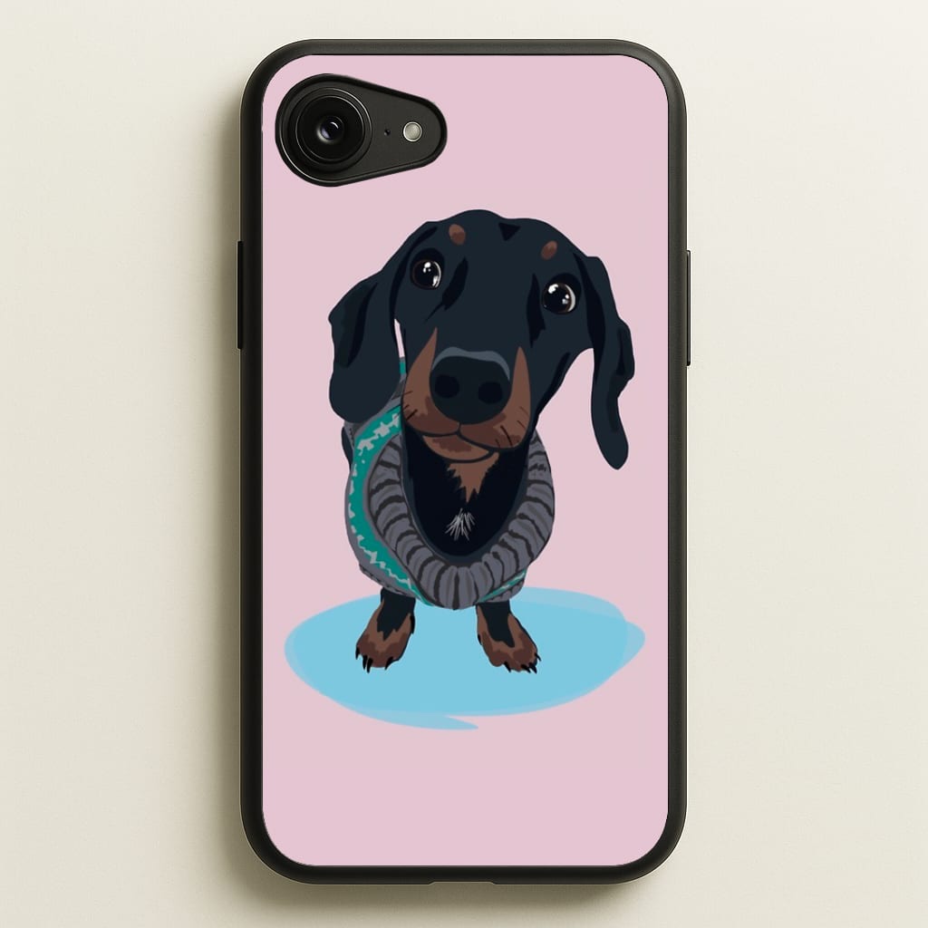 Cartoon Dachshund Phone Case