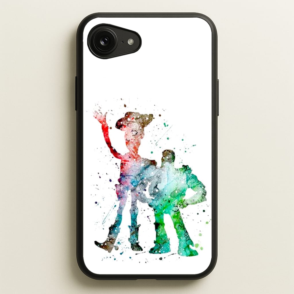 Watercolour Woody & Buzz A Story of Toys Fairytale Phone Case