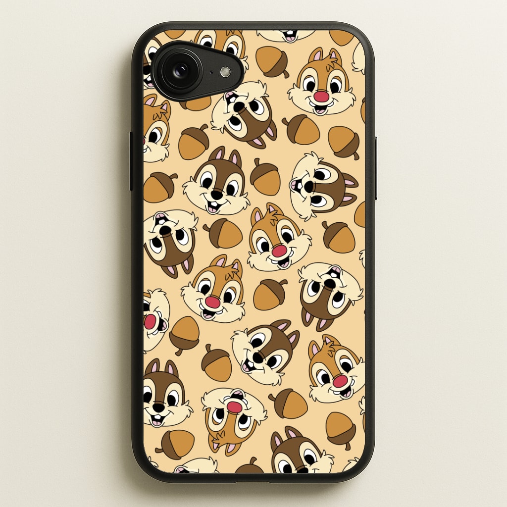 Cute Squirrels And Acorns Pattern Phone Case