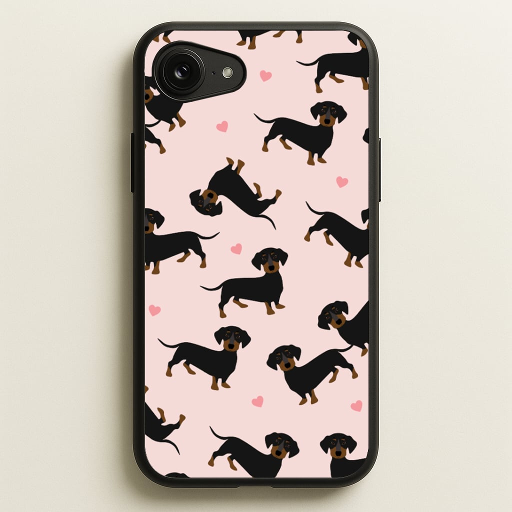Heart Dachshund - Dog Pattern Phone Case