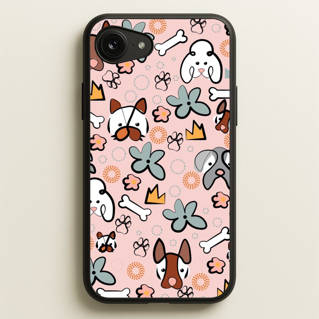 Bones and dogs - Dog Patterns Phone Case