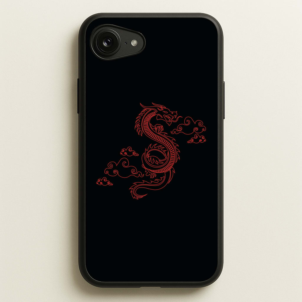 Red - Dragon Patterns Phone Case