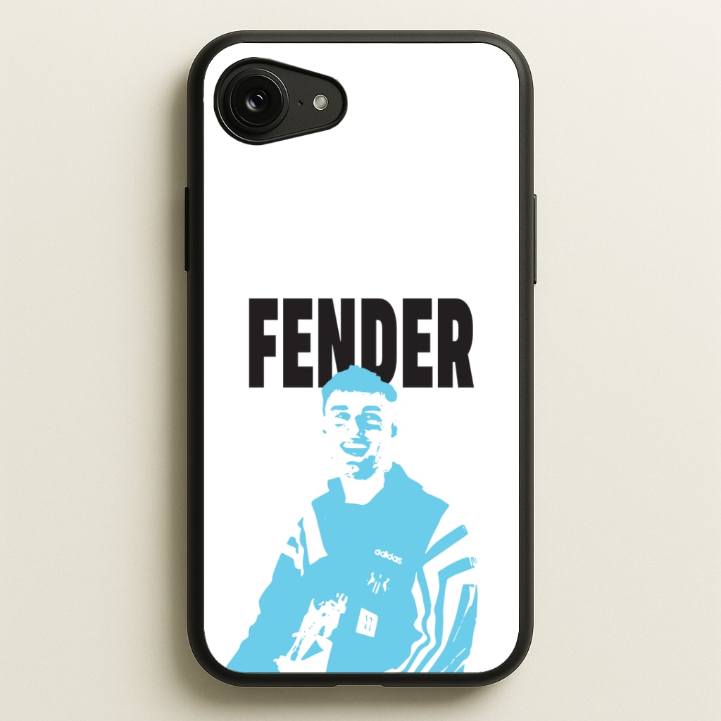 Fender Silhouette Blue Phone Case