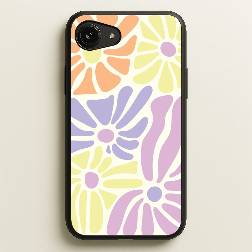Pastel Abstract Flowers Phone Case