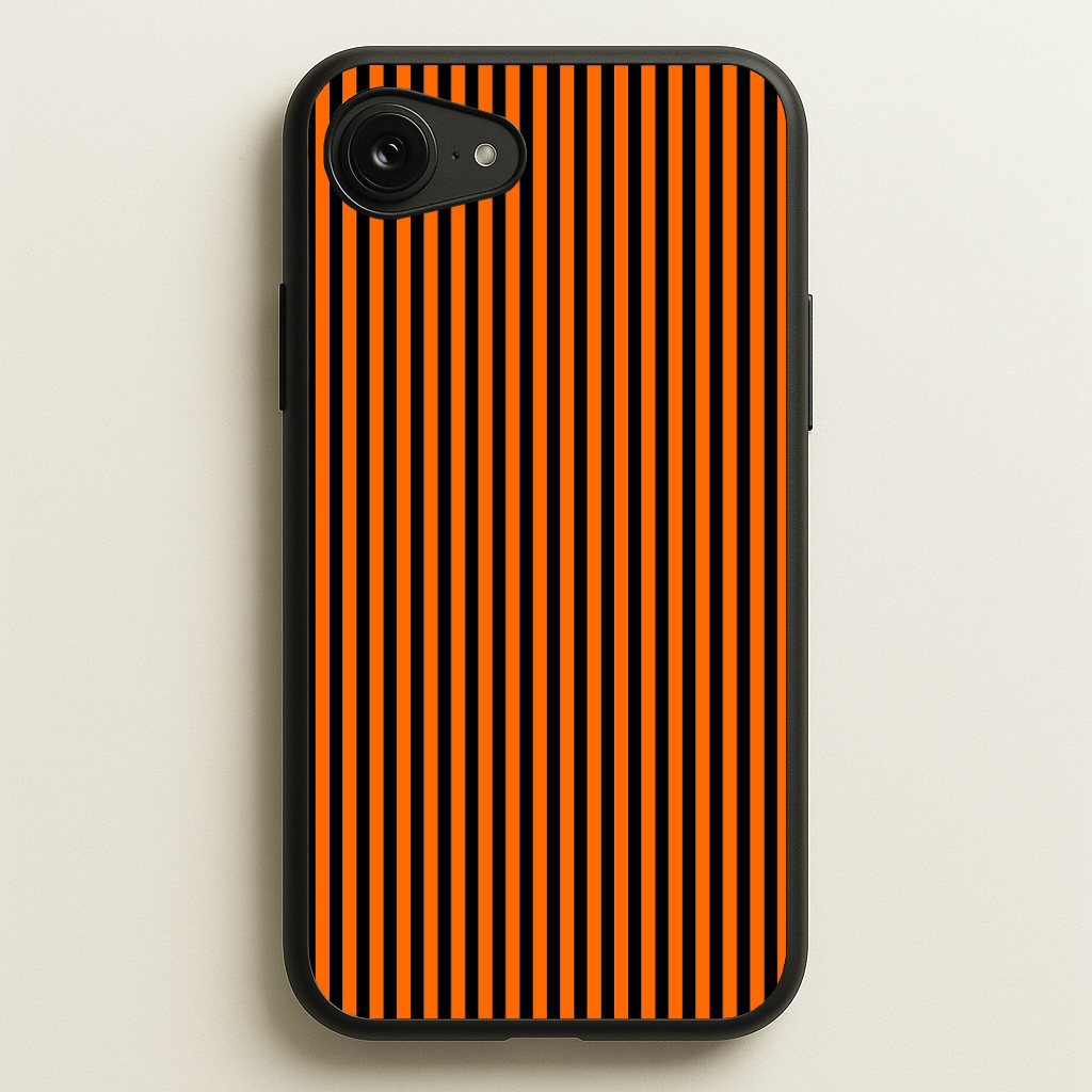 Orange & Black Stripe Phone Case