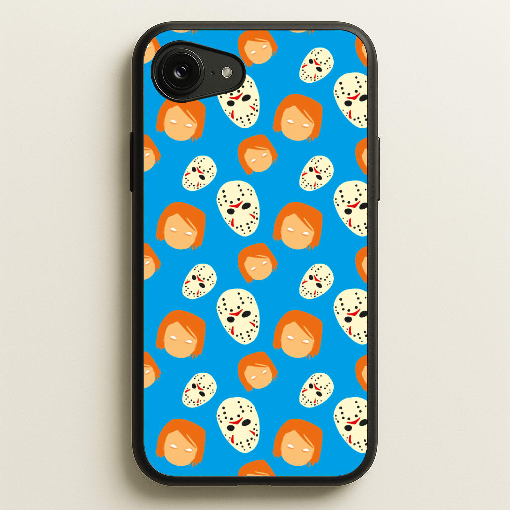 Chucky And Jason Pattern - Halloween Phone Case